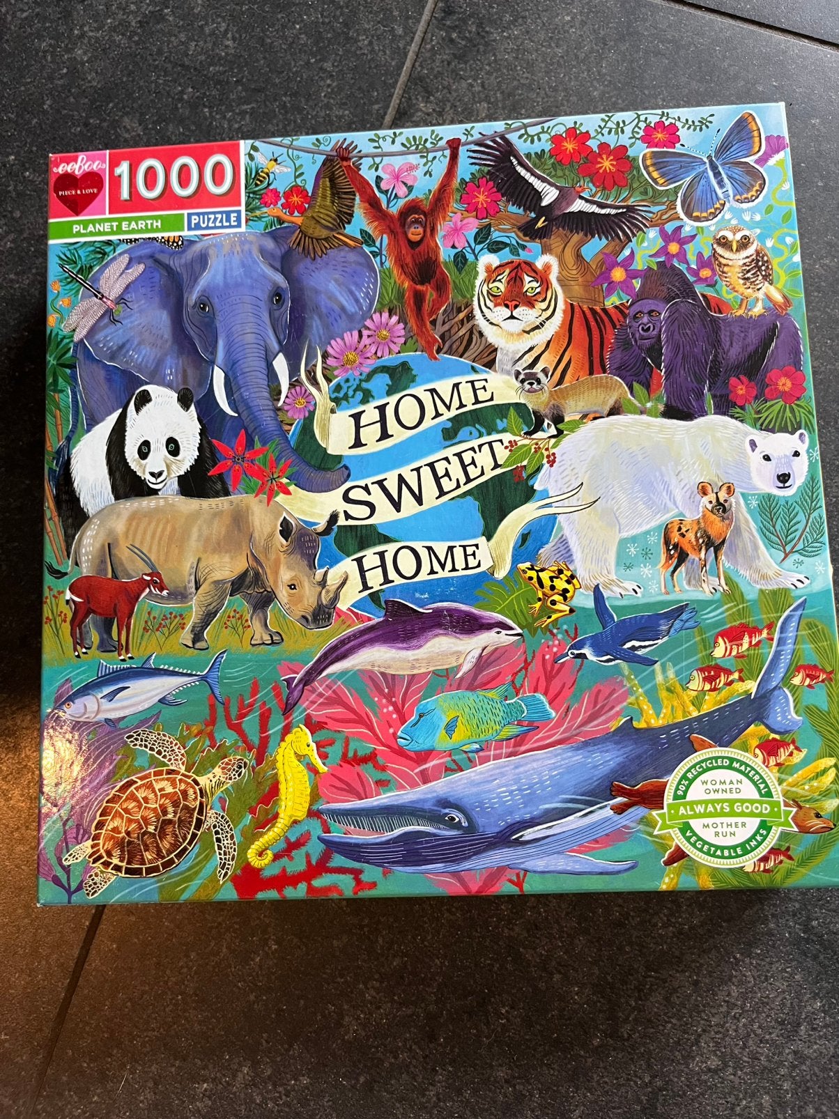 Eeboo puzzels., Hobby en Vrije tijd, Denksport en Puzzels, Ophalen of Verzenden, 500 t/m 1500 stukjes, Zo goed als nieuw