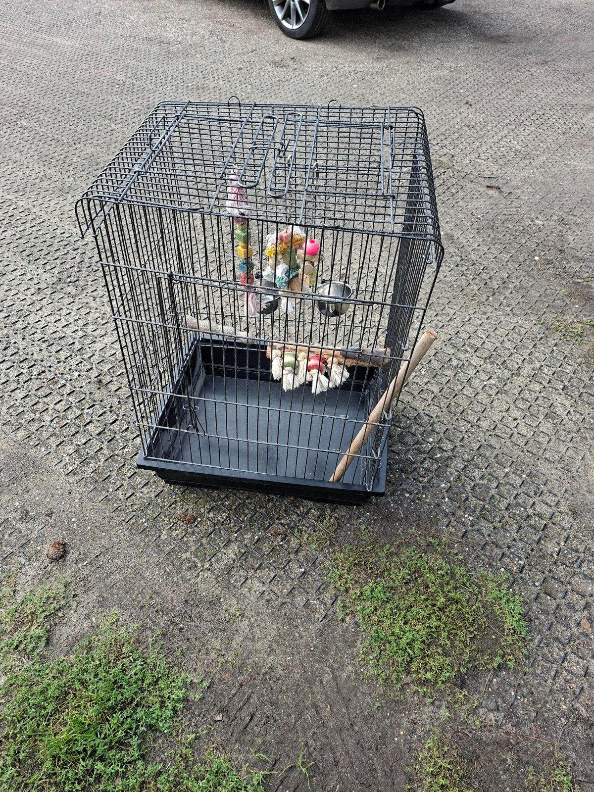 grote kooi, Dieren en Toebehoren, Ophalen, Zo goed als nieuw, Metaal, Vogelkooi
