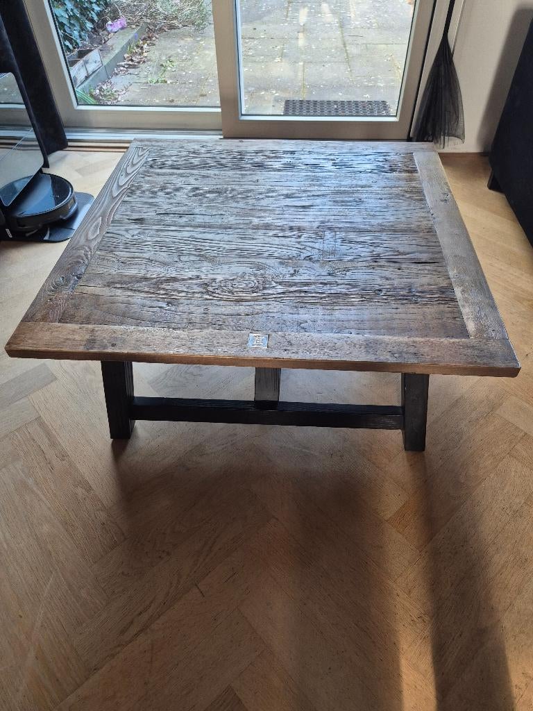 Salontafel Riviera Maison Hudson Coffee Table - 90cm, Huis en Inrichting, Ophalen, 50 tot 100 cm, Vierkant, 50 tot 100 cm