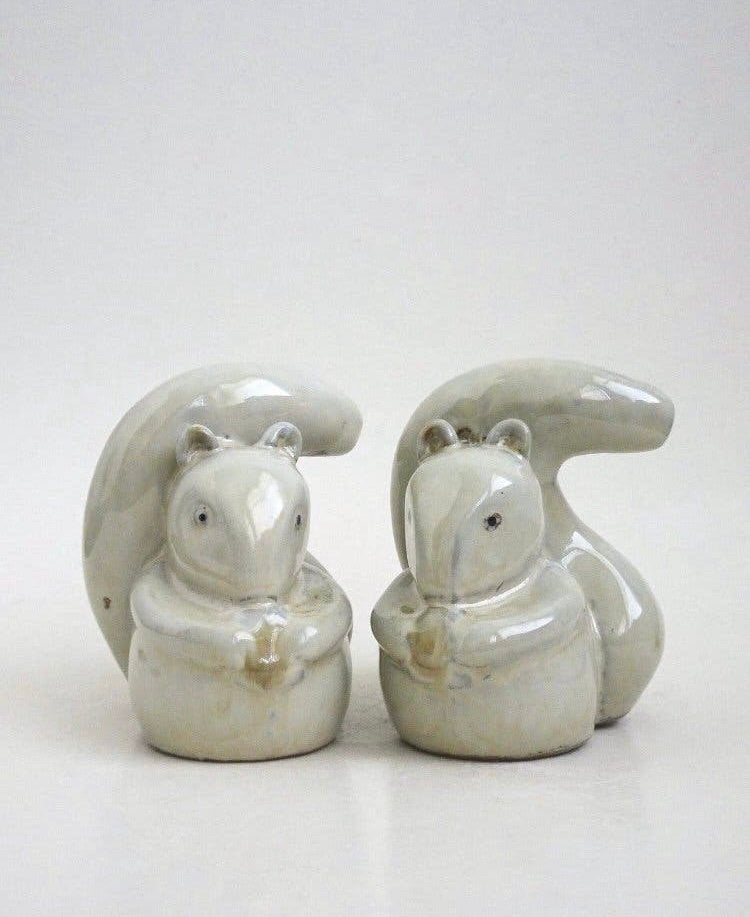 Vintage 60s 70s eekhoorn eekhoorntje beeldje keramiek, Ophalen, Zo goed als nieuw, Dier