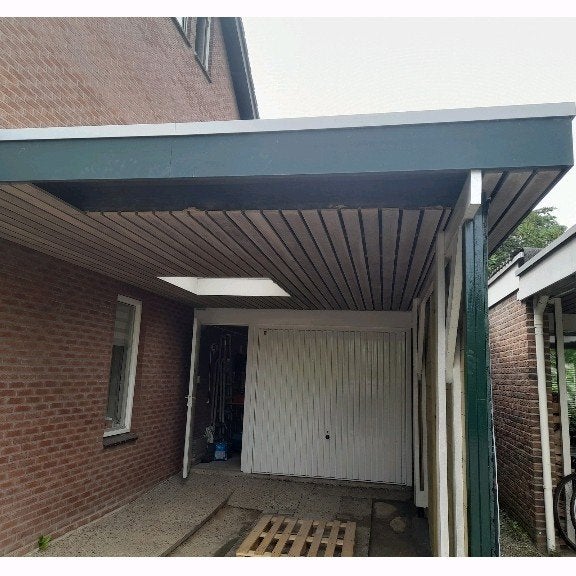 Witte Garagedeur - Goede staat, Ophalen, Gebruikt, 120 cm of meer, Garagedeur