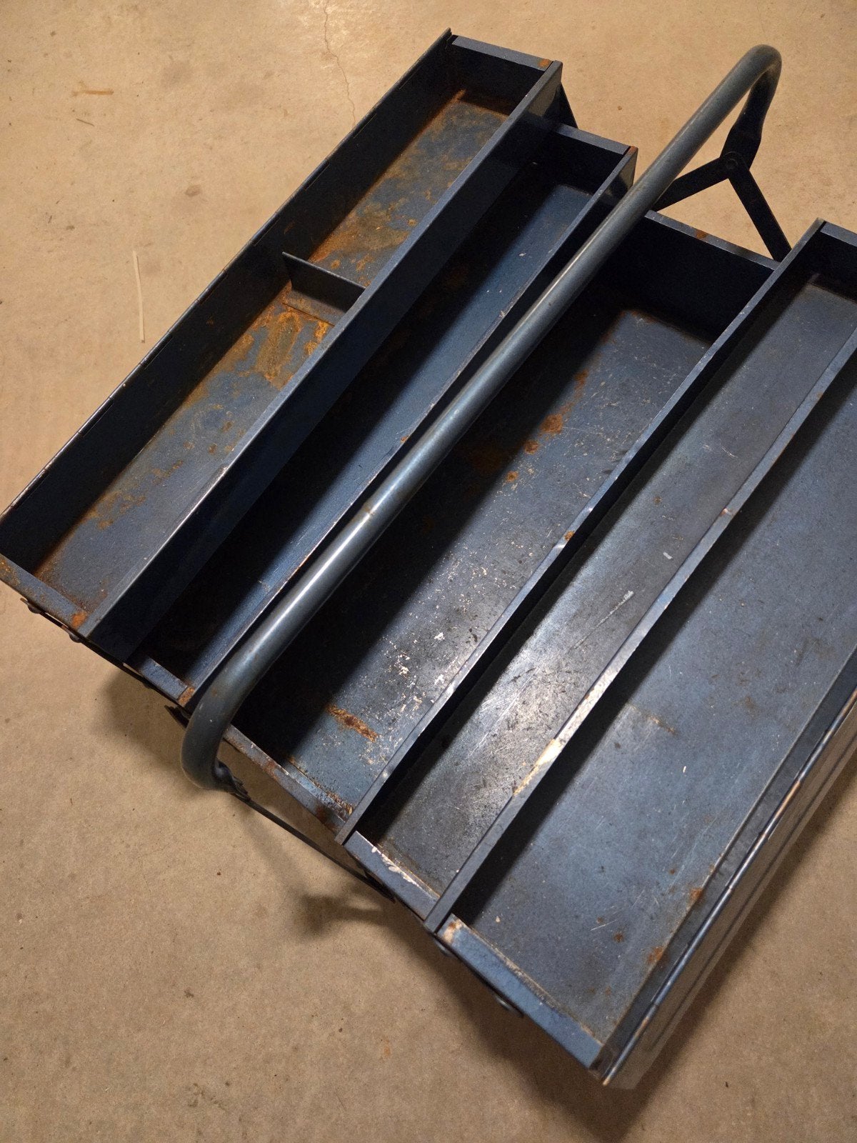 metalen gereedschapskist met 3 lagen, Ophalen, Gebruikt