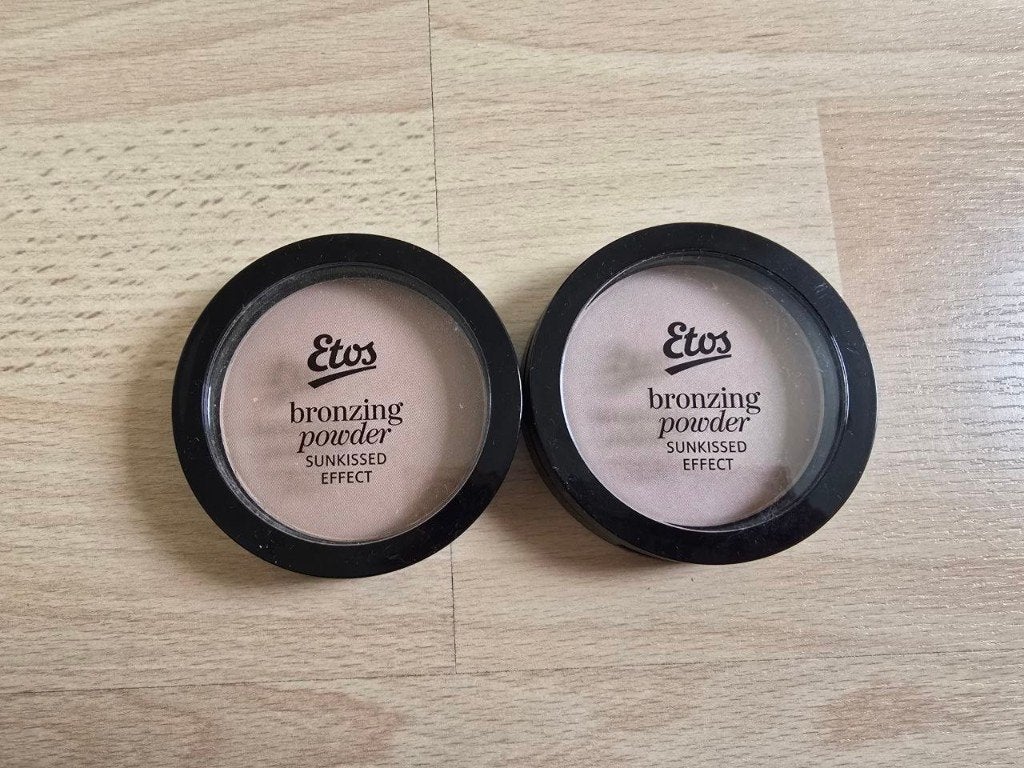 2x Light/Medium Bronzing Powder 8086-101 van ETOS 10g (NIEUW, Overige kleuren, Gehele gezicht, Nieuw, Ophalen of Verzenden