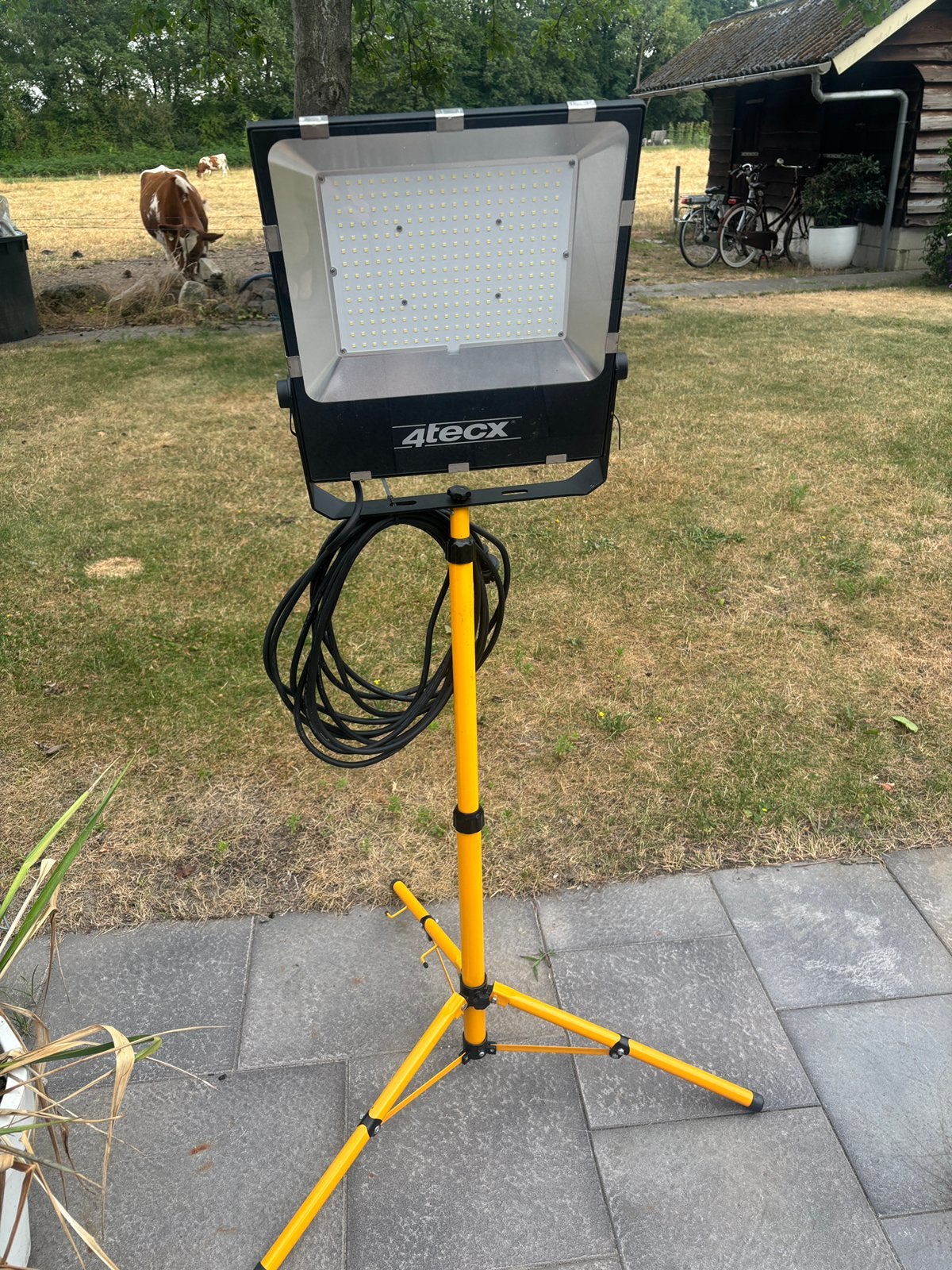 4 tecx bouwlamp 200W 28000 lm, Ophalen of Verzenden, Zo goed als nieuw, Lamp