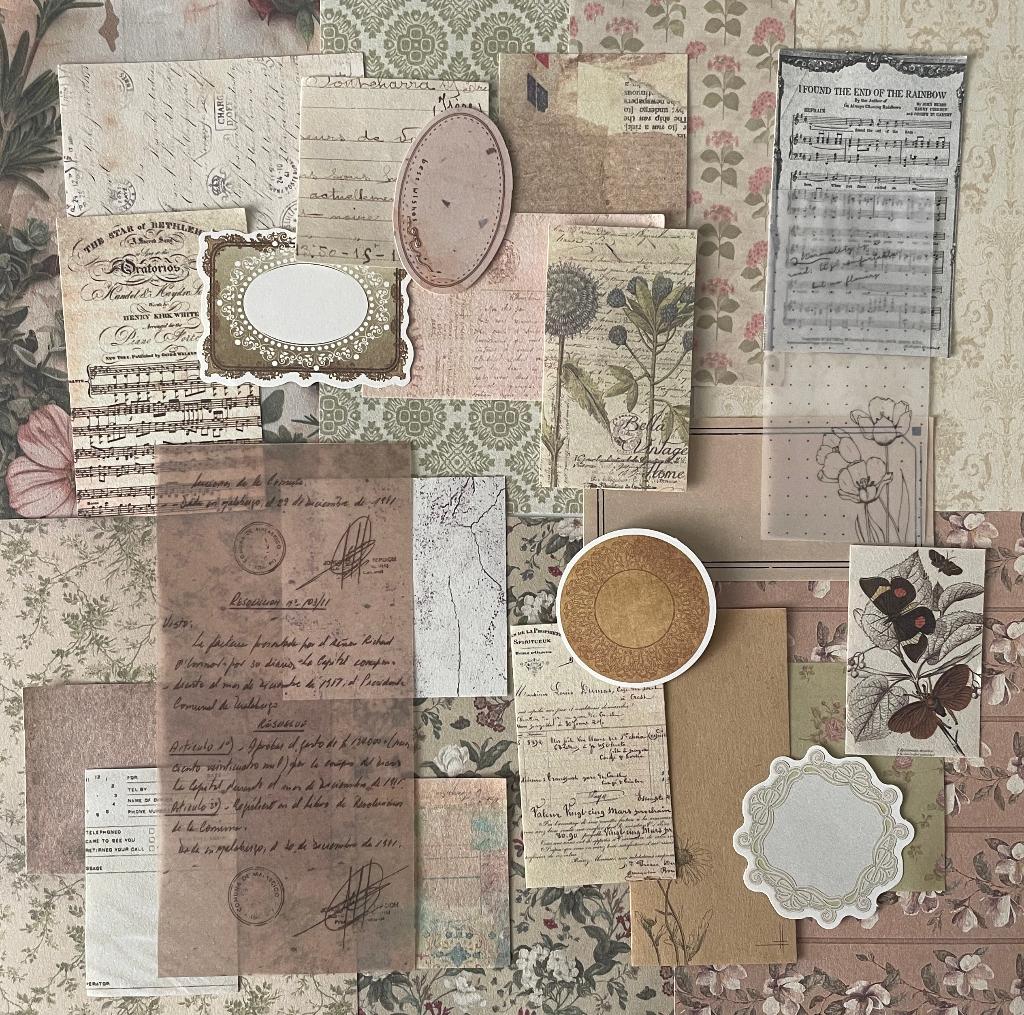 Scrapbooking kraft papier look, Verzenden, Nieuw, Papier of Karton