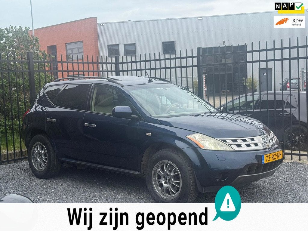 Nissan Murano 3.5 V6 CLIMA CAMERA LEDER AUTOMAAT INRUILKOOPJ, Auto's, Nissan, Automaat, Gebruikt, 234 pk, 120 €/maand