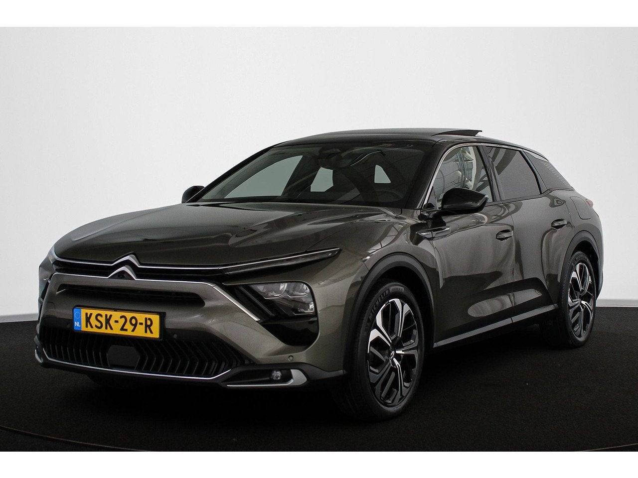 Citroën C5 X 1.6 Plug-in Hybrid 225 Shine Panoramadak 360 C, Auto's, Automaat, Gebruikt, 4 cilinders, Leder