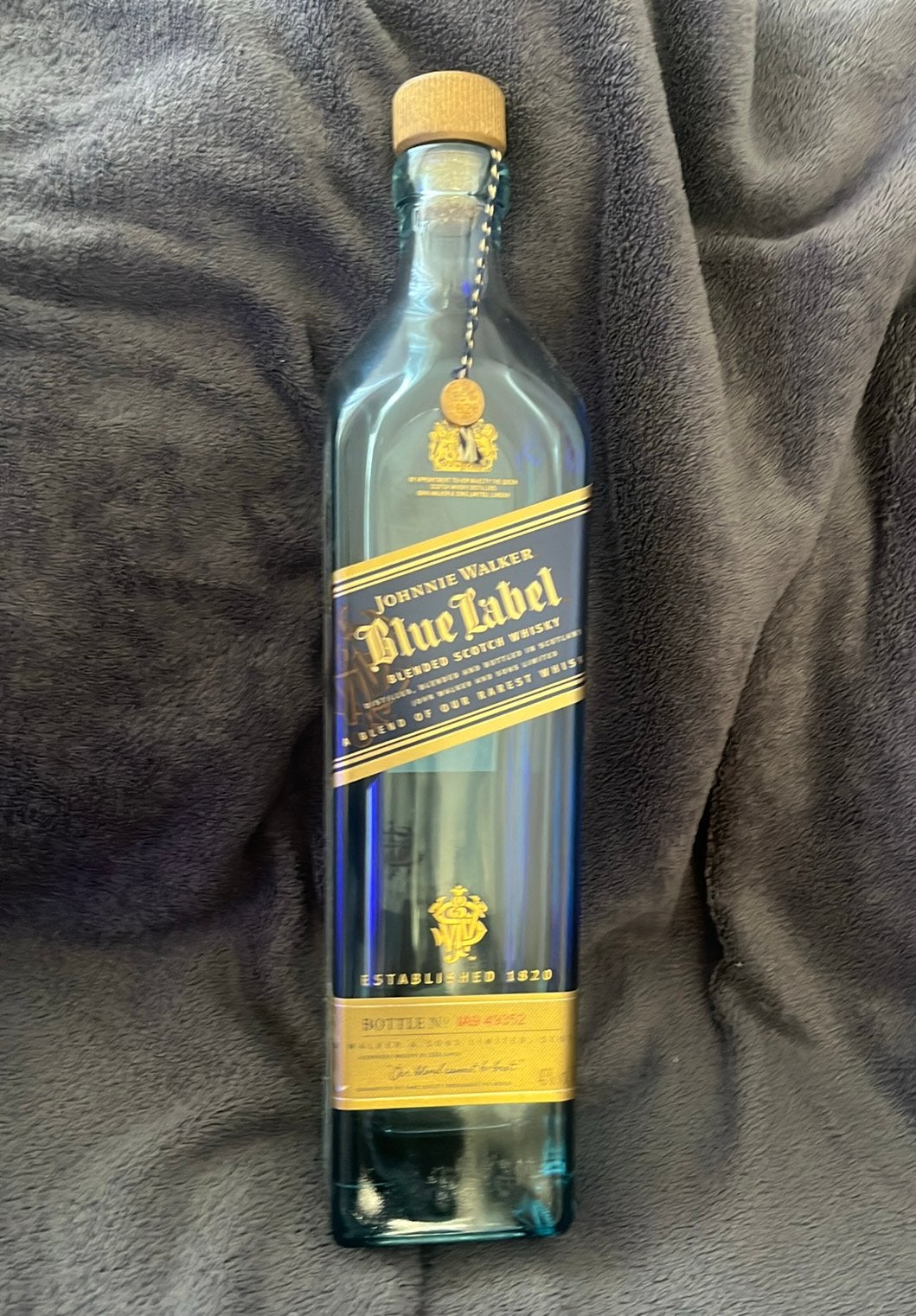 Blue Label Fles  ( leeg ), Verzenden, Zo goed als nieuw, Frankrijk, Overige typen