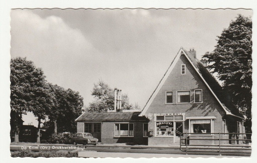 De Krim - Drukkersbedrijf, Ophalen of Verzenden, 1960 tot 1980, Ongelopen, Overijssel