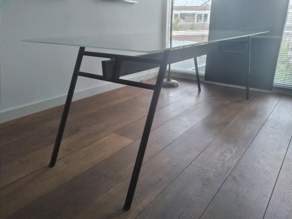 Vintage IKEA eettafel 1987 Tomorrow Collection Jan Hellzén, Ophalen, 50 tot 100 cm, 150 tot 200 cm, Vier personen