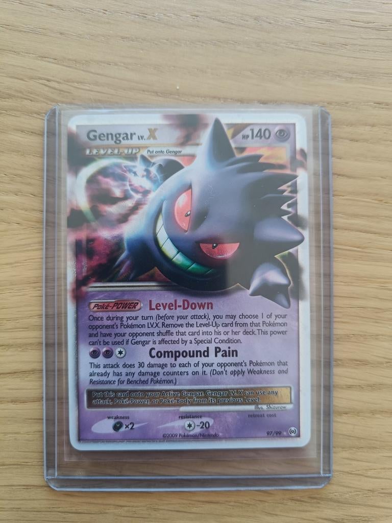 Pokémon Gengar LV.X kaart 97/99, Ophalen of Verzenden