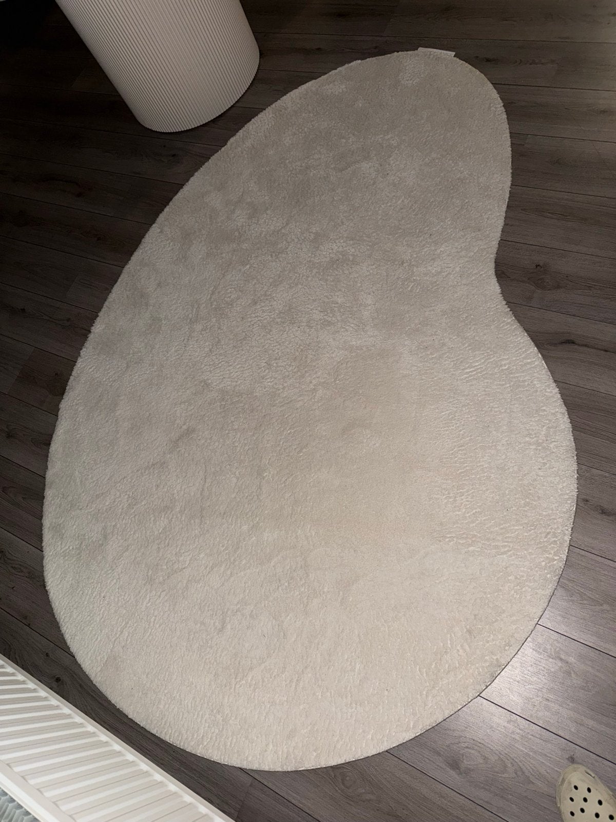 Vloerkleed organisch Reed crème 160x230 cm, Ophalen, 150 tot 200 cm, 200 cm of meer, Zo goed als nieuw