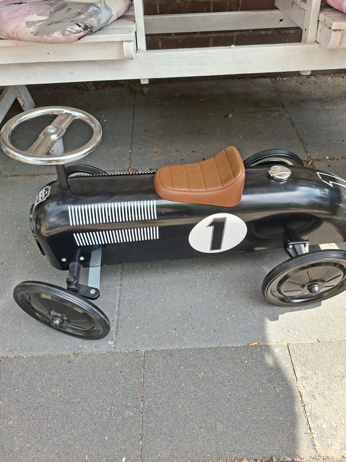 Retro Roller Loopauto Zwart - Zo goed als nieuw, Ophalen, Zo goed als nieuw