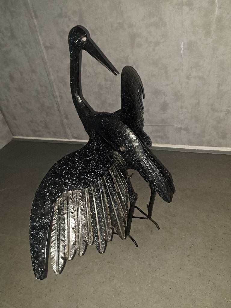 beeld vogel, Ophalen, Zwart, Beeld, Metaal