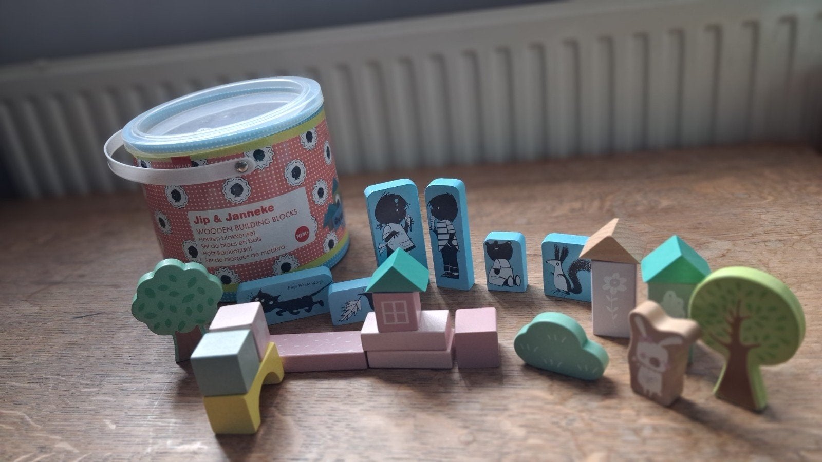 Leuke Houten JIP en JANNEKE SPEEL-SET, Ophalen of Verzenden, Zo goed als nieuw