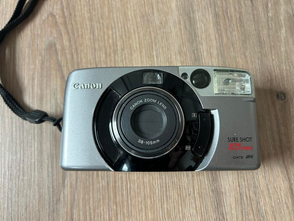 Canon Sure Shot 105 Zoom analoge camera, Ophalen of Verzenden, Gebruikt, Compact, Canon