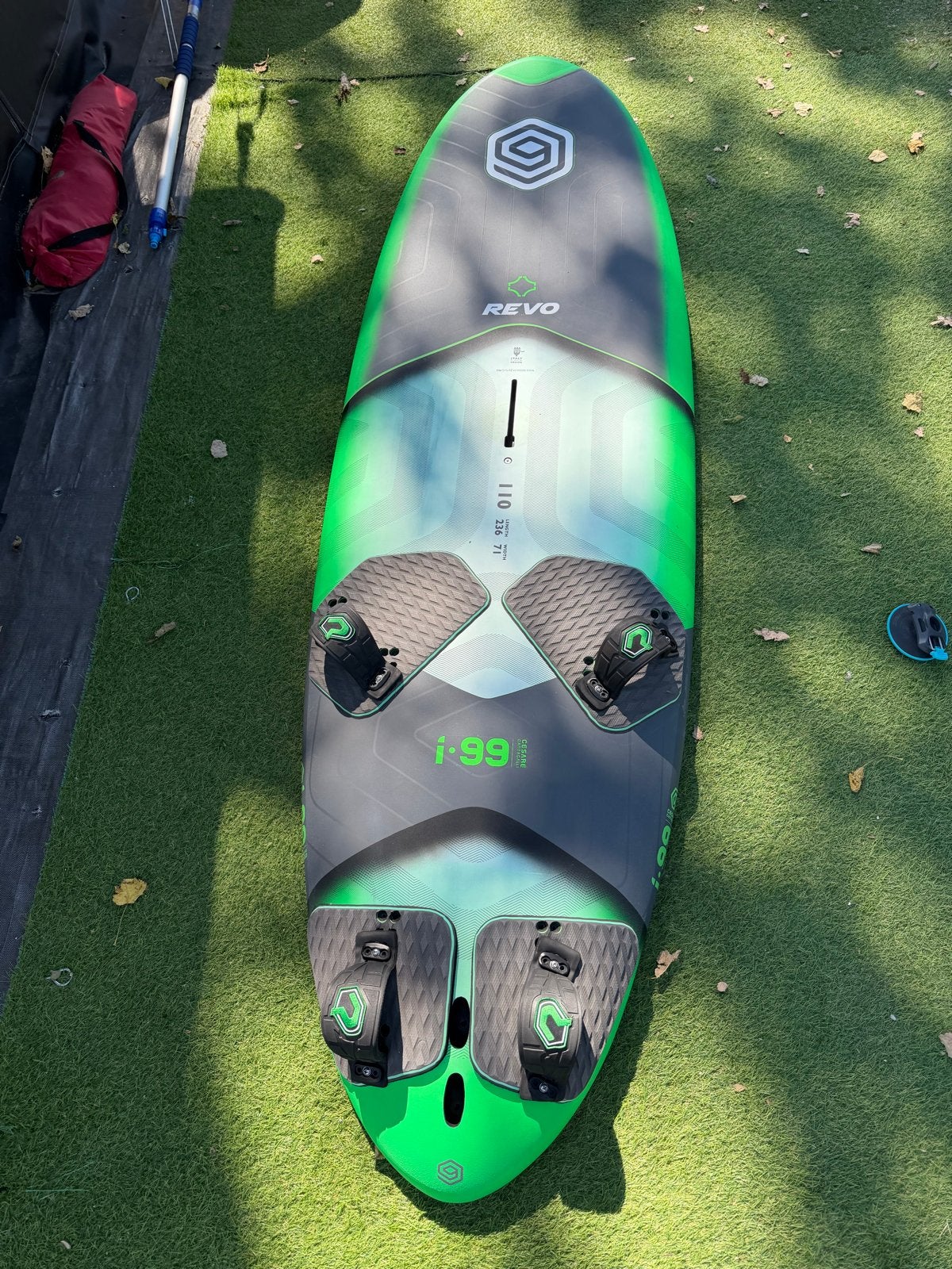 Freerace/ride board Revo 110 liter - i-99 Cesare Cantagalli, Met voetbanden, Minder dan 250 cm, Zo goed als nieuw, Plank
