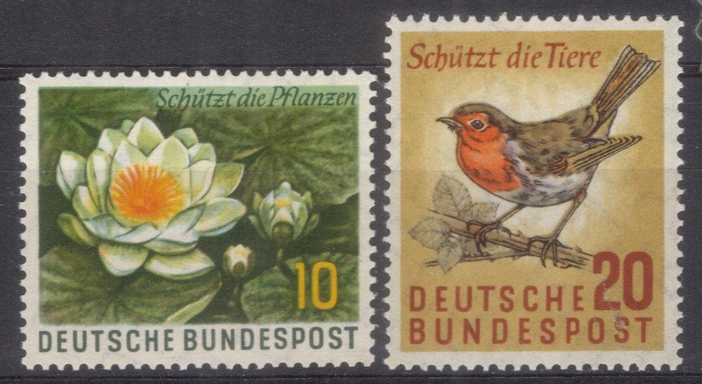 Bundesrepublik (76) - 274+275 - natuurbescherming 1957, Postzegels en Munten, Verzenden, BRD