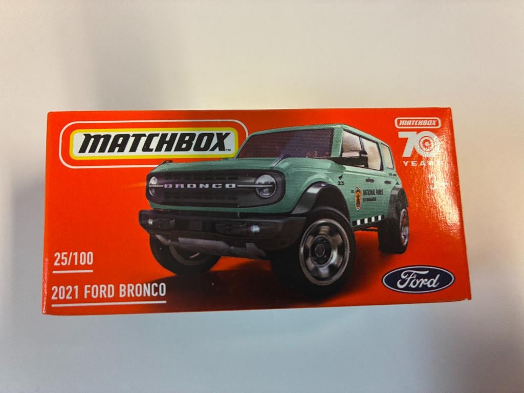 89881: Ford Bronco - 2021 - Matchbox, Hobby en Vrije tijd, Modelauto's | Overige schalen, Nieuw, Auto, Ophalen of Verzenden