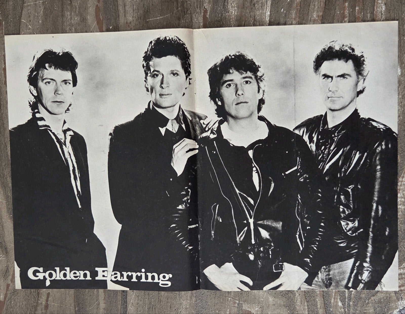 Vintage Golden Earring Poster Zwart-Wit, Verzamelen, Posters, Ophalen of Verzenden, Zo goed als nieuw, A1 t/m A3, Muziek