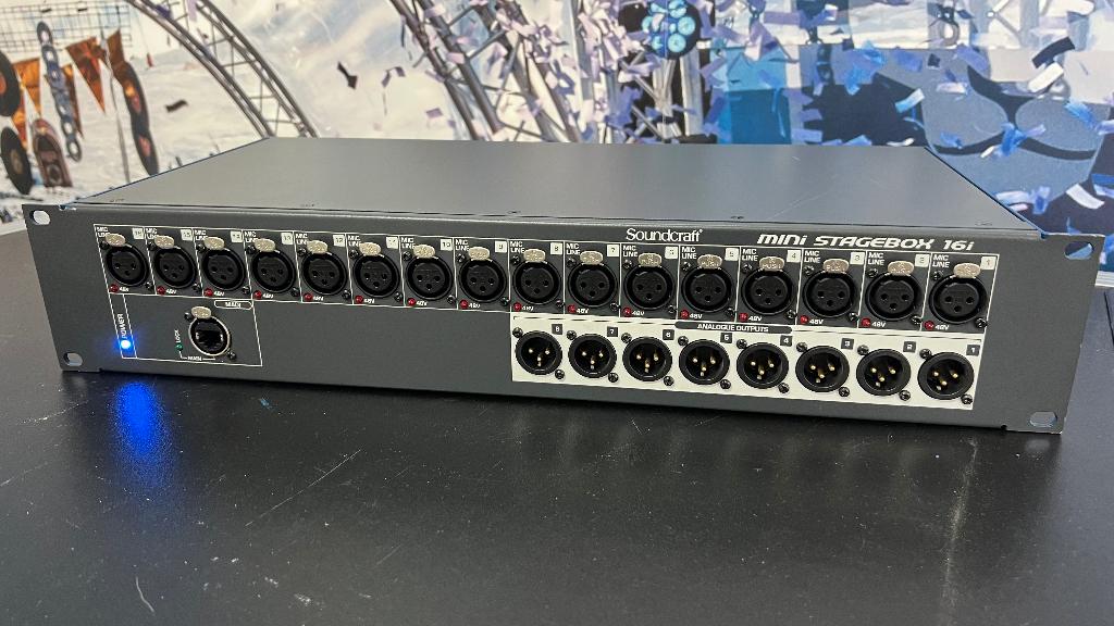 Soundcraft Mini Stagebox 16i RJ45, Audio, Tv en Foto, Professionele Audio-, Tv- en Video-apparatuur, Ophalen, Zo goed als nieuw