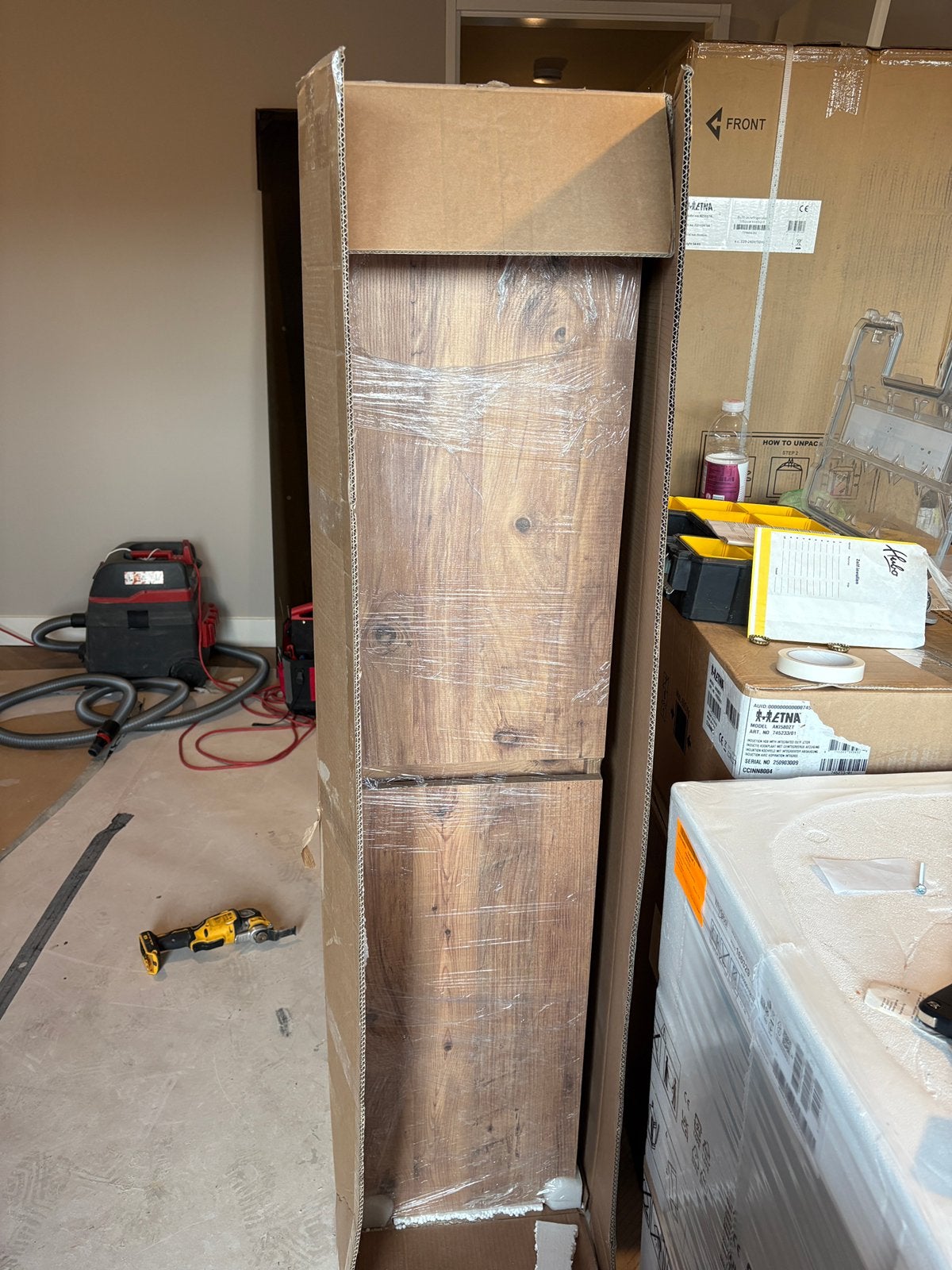 Badkamermeubel nieuw in doos €250, Nieuw, Ophalen of Verzenden, Minder dan 100 cm, Wastafelkast