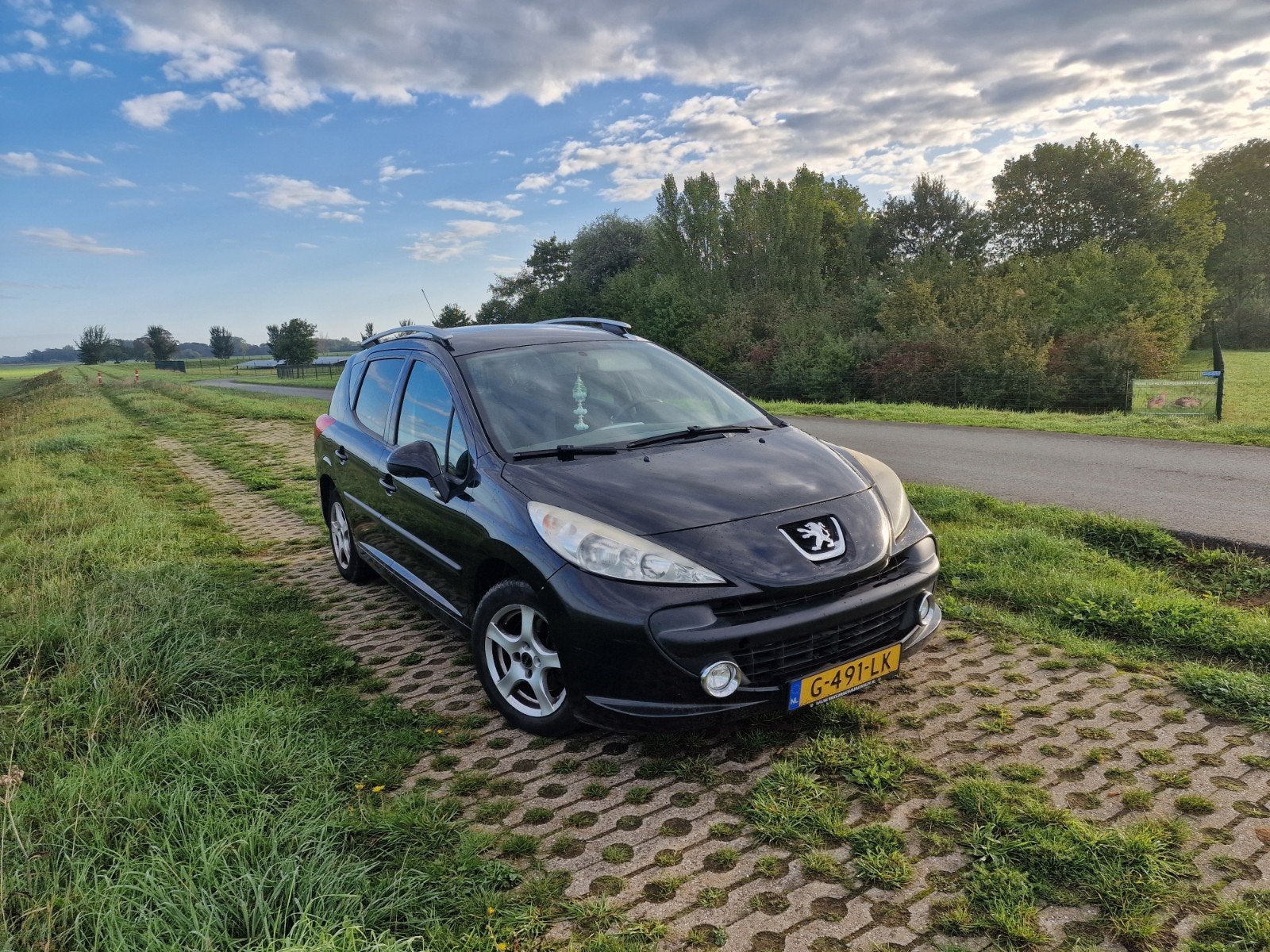 Peugeot 207 1.4 95pk 2009 Zwart, Voorwielaandrijving, Stof, Zwart, Zwart
