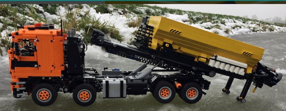 Lego Strooiwagen combinatie MOC (zeldzaam), Lego, Ophalen of Verzenden, Zo goed als nieuw, Technic