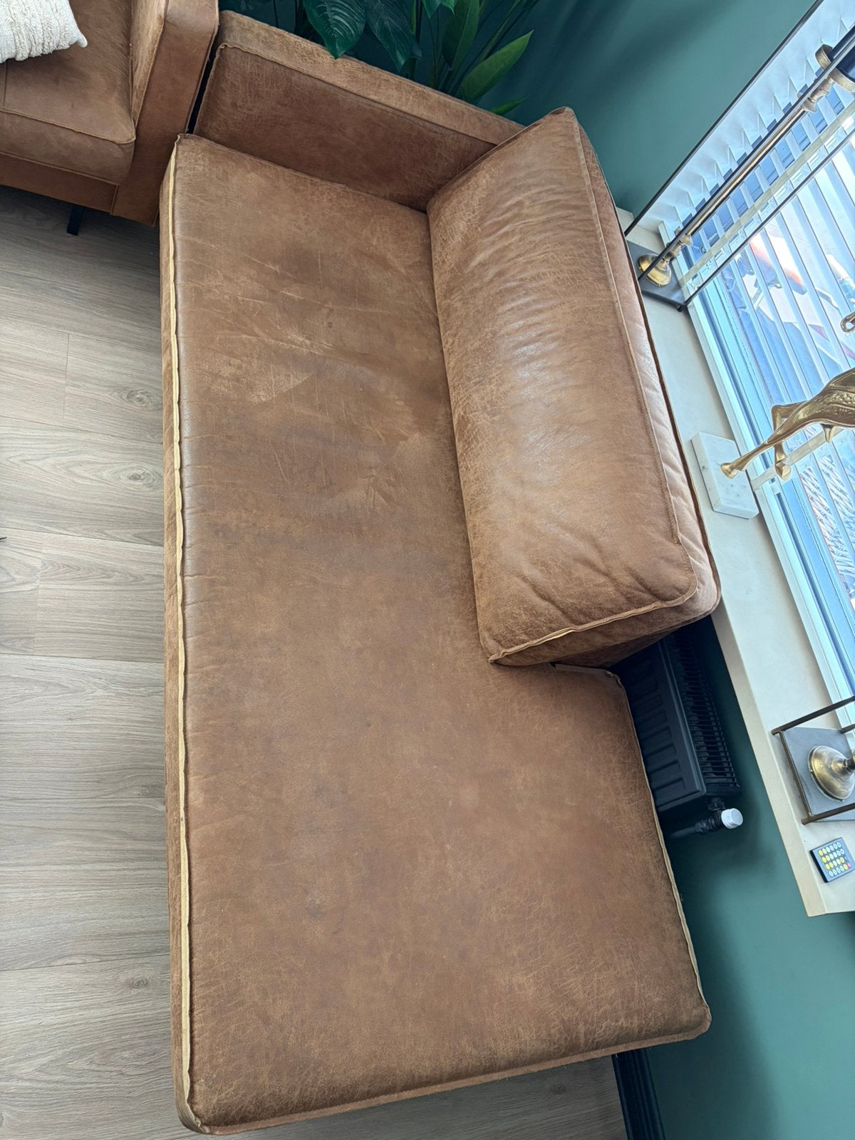 Bank, Huis en Inrichting, Banken | Sofa's en Chaises Longues, Ophalen, Gebruikt, Tweepersoons, 75 tot 100 cm