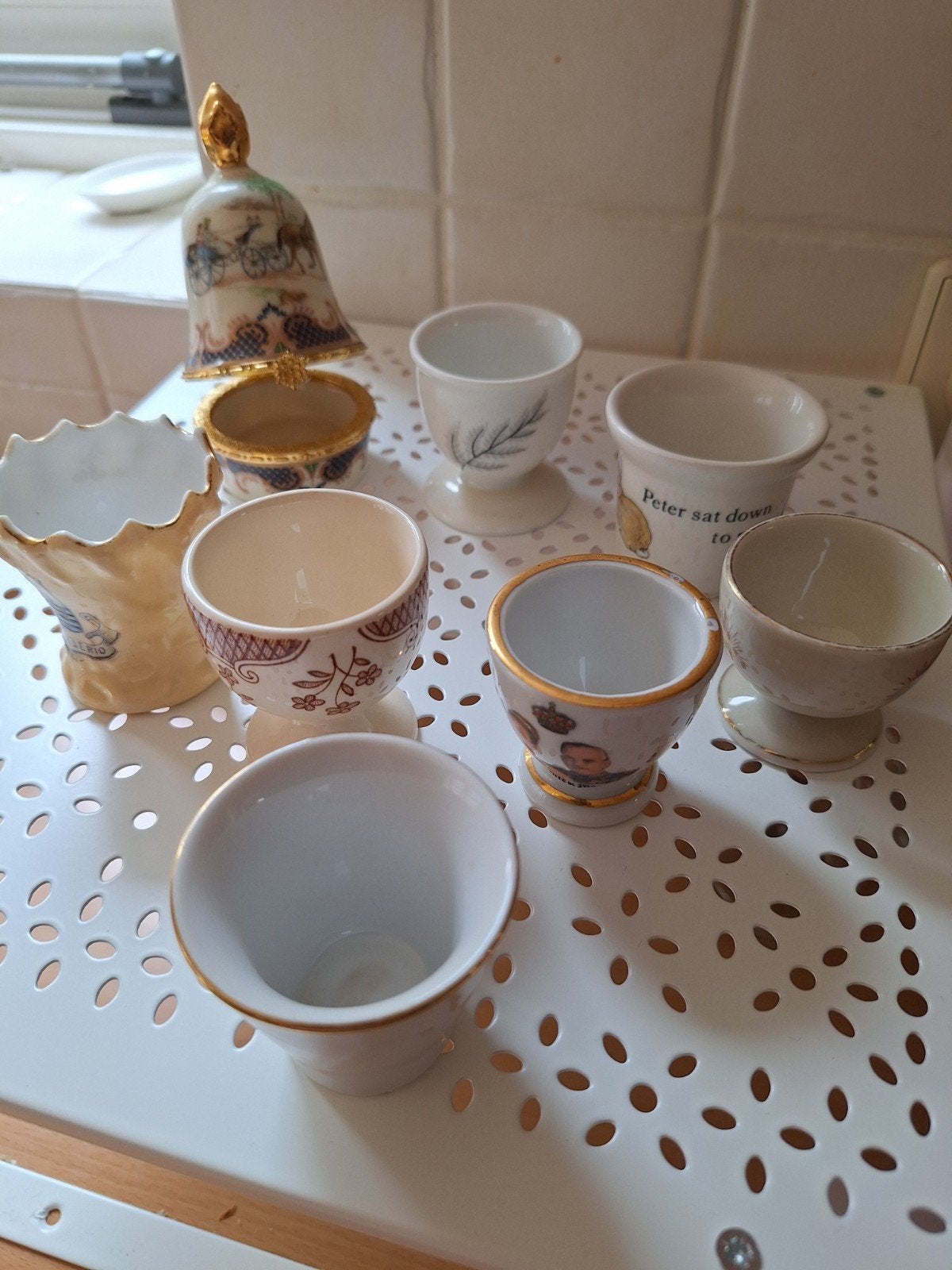 vintage eierdopjes, Antiek en Kunst, Ophalen of Verzenden
