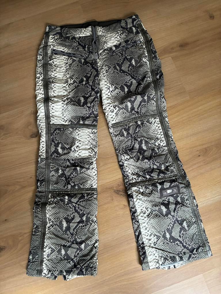 Sportalm Dames Wintersportbroek - Slangenprint, Ophalen, Zo goed als nieuw, Maat 38/40 (M), Broek
