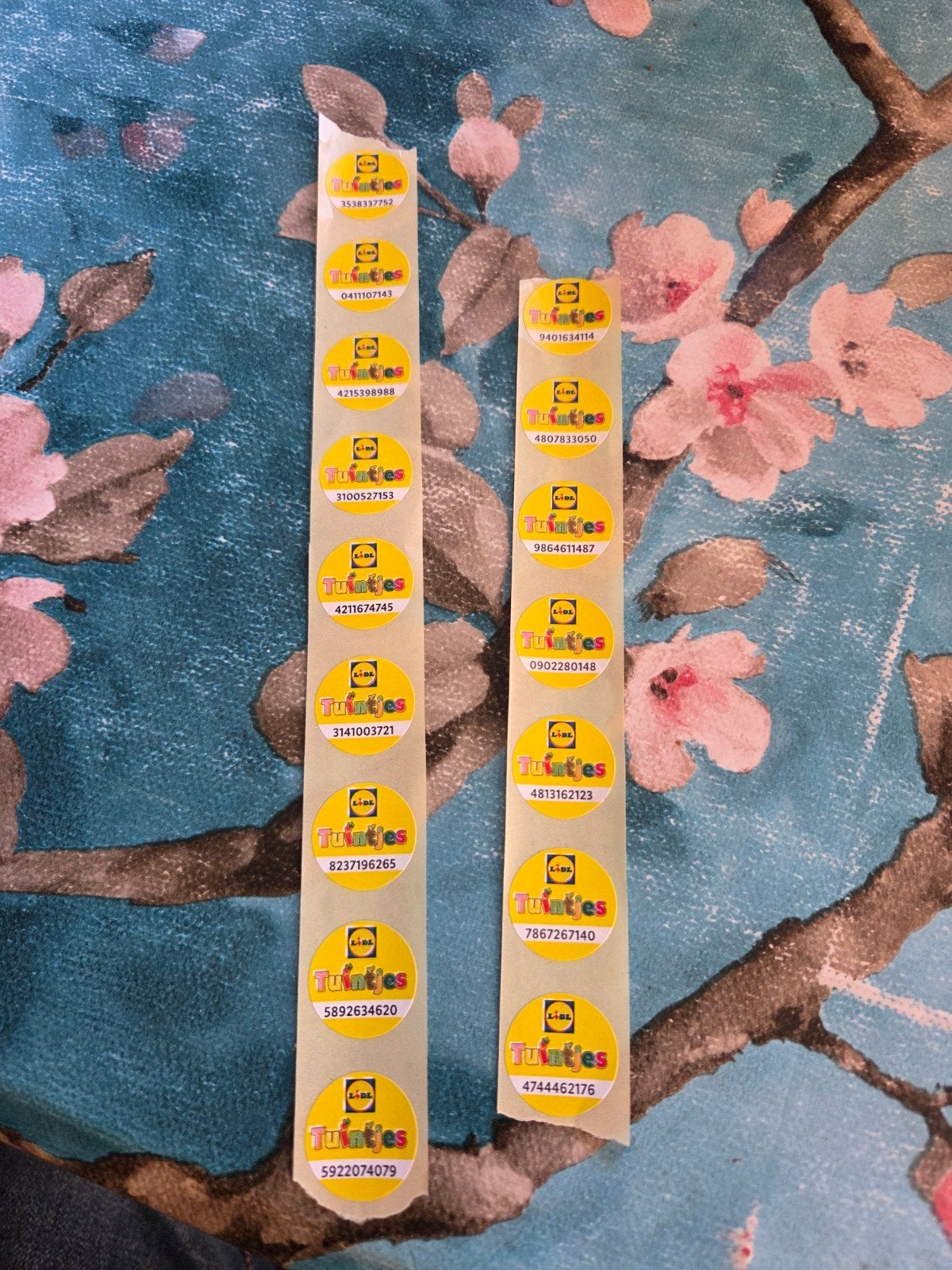 LIDL TUINTJES ZEGELS 16X, Lidl, Ophalen