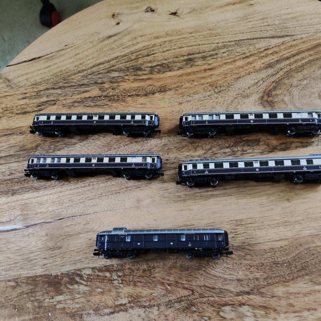 Minitrix Rheingold Express Treinset N-spoor, Hobby en Vrije tijd, Modeltreinen | N-Spoor, Ophalen of Verzenden, Gebruikt, Treinset