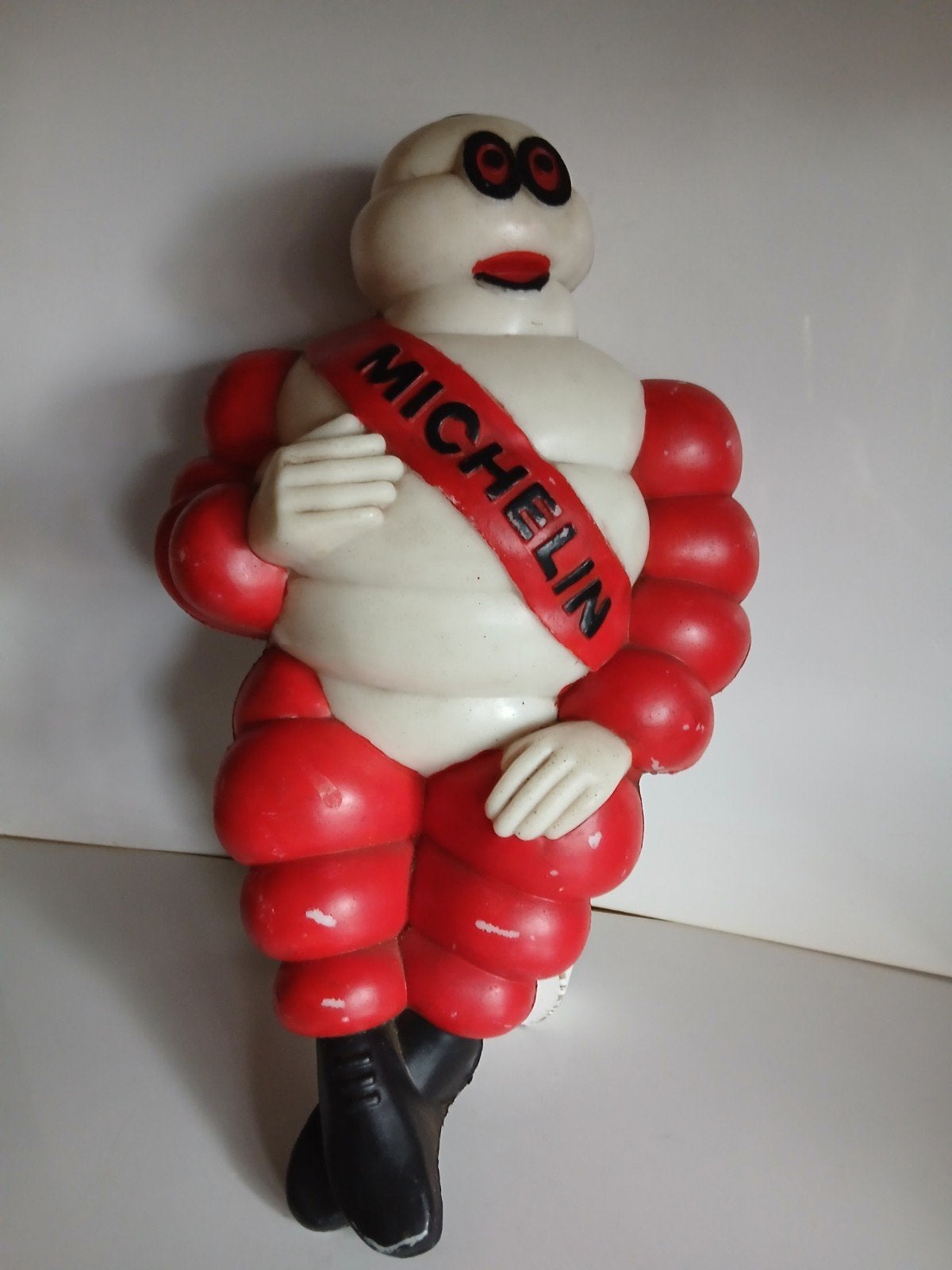 Vintage Michelin Pop Reclame Item - Bibendum Figuur, Ophalen of Verzenden, Gebruikt, Reclamebord