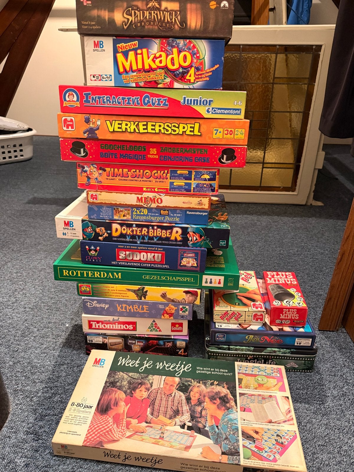Grote collectie bordspellen en gezelschapsspellen, Hobby en Vrije tijd, Een of twee spelers, Ophalen, Gebruikt