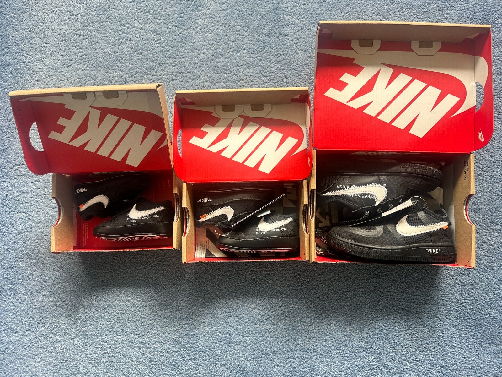 Nike x Off white air force 1 kinder sneakers, Kinderen en Baby's, Nieuw, Ophalen of Verzenden, Jongen of Meisje, Sportschoenen