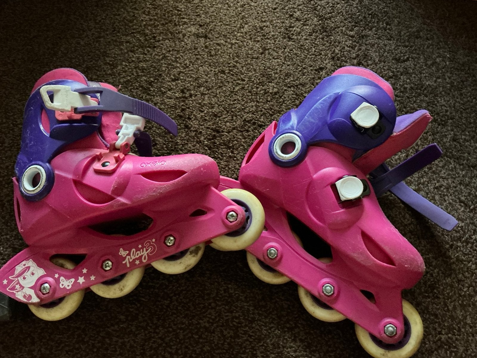 Kinder Skeelers maat 28-30 🌺 merk Oxelo Play [verstelbaar}, Kinderen en Baby's, Speelgoed | Buiten | Rolschaatsen, Ophalen of Verzenden