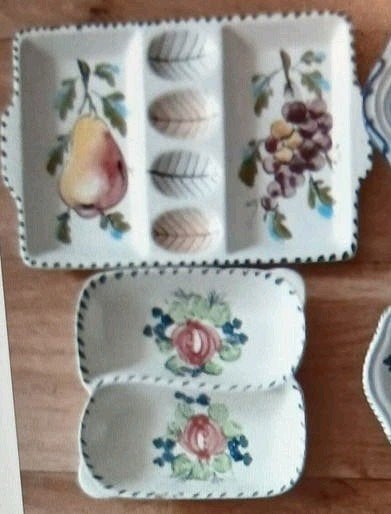 Schaal + Eierbord  (Italy), Nieuw, Ophalen of Verzenden, Schaal of Schalen, Overige stijlen