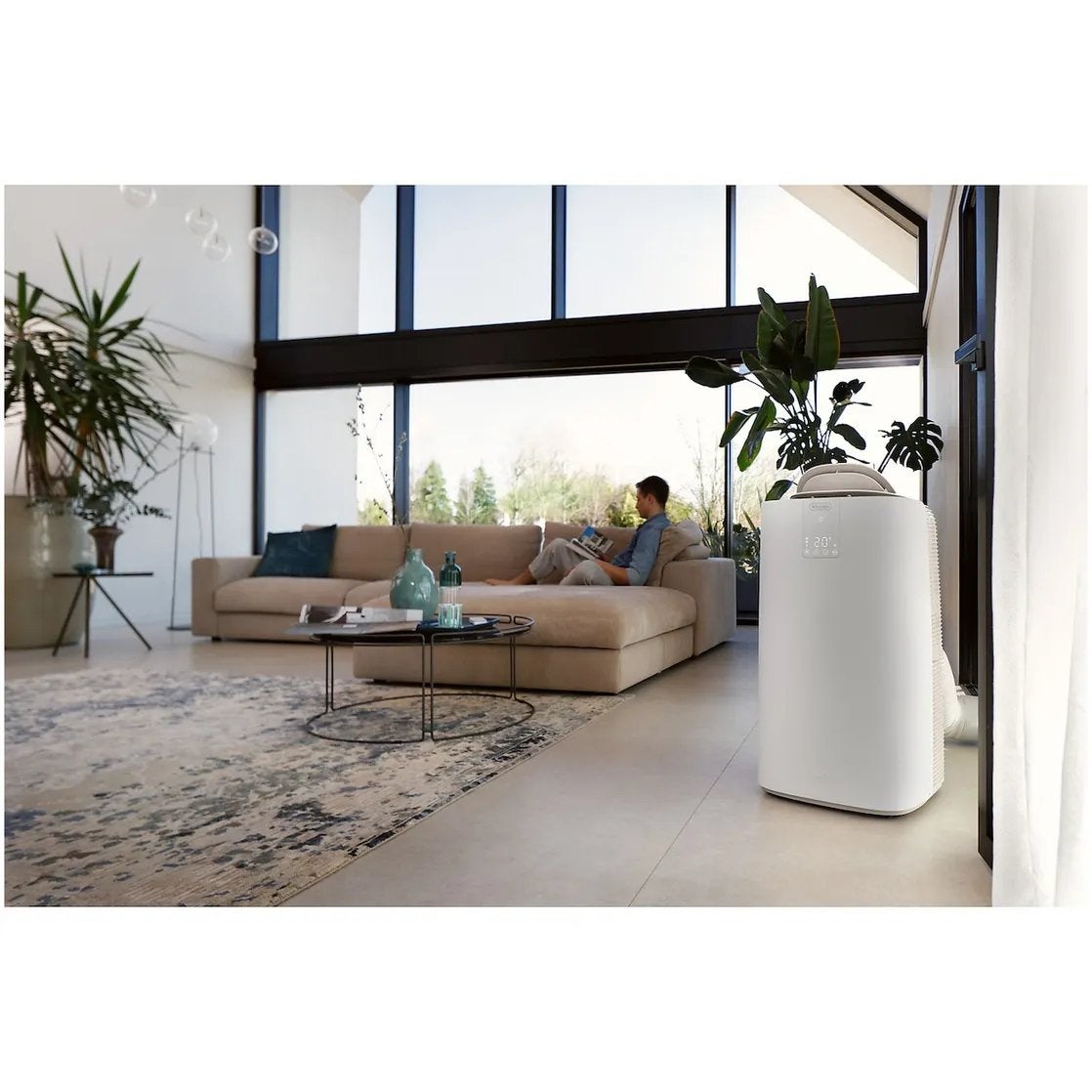 DeLonghi PAC AP98GENTLEJET 11.500 BTU 2 jaar garantie, Witgoed en Apparatuur, Ophalen, Nieuw, 3 snelheden of meer, Koelen en Ontvochtigen
