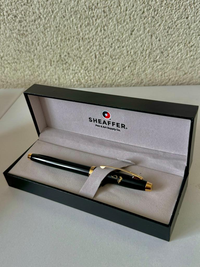 Luxe Sheaffer Sagaris vulpen –zwart/goud –nieuw in luxe doos, Ophalen of Verzenden, Zo goed als nieuw, Overige merken