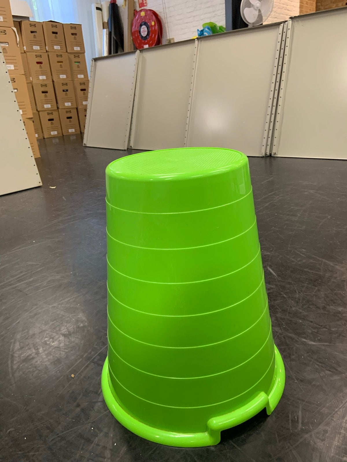 Groene IKEA kruk / emmer, Ophalen, Gebruikt, Kunststof, Met handgreep