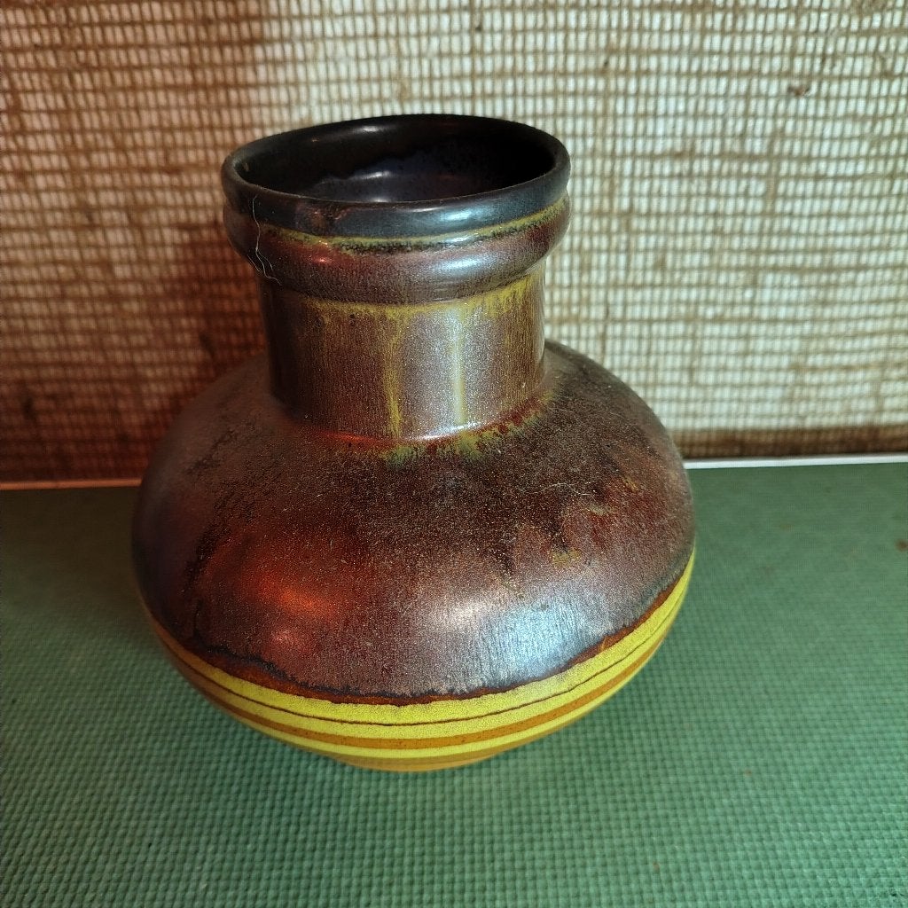 vintage keramische vaas van Strehla Keramik 7410-12, Ophalen of Verzenden