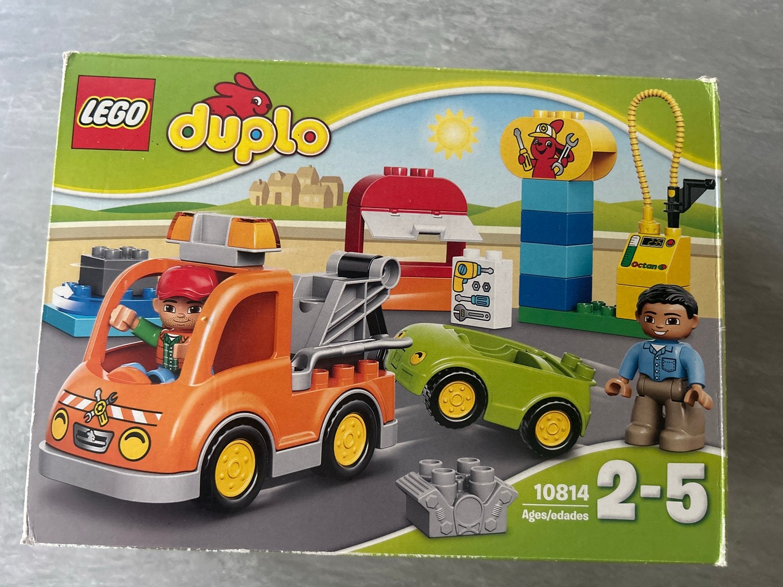 LEGO Duplo 10814 Sleepwagen met tankstation, Inclusief minifiguren, Overige thema's, Verzenden, Zo goed als nieuw
