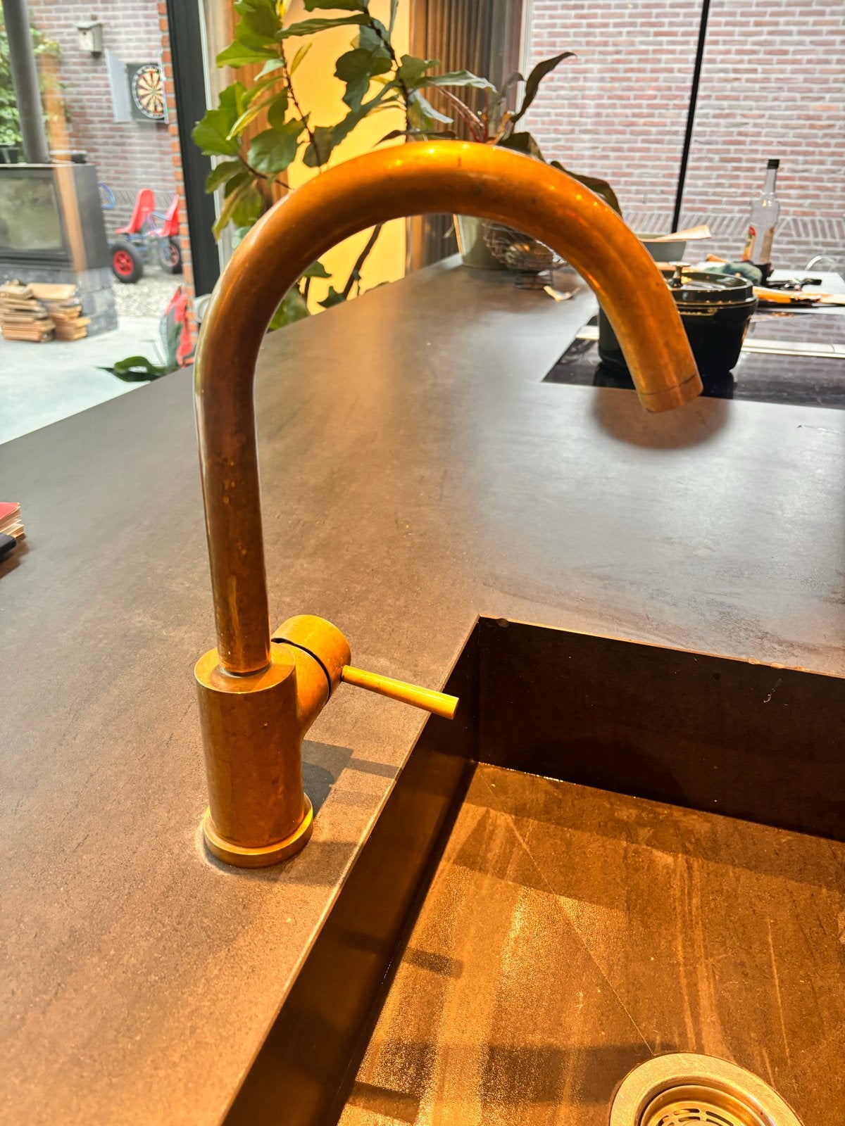Tapwell EVO180 Keukenkraan - Messing, Minder dan 50 cm, Gebruikt, Ophalen of Verzenden, Minder dan 25 cm