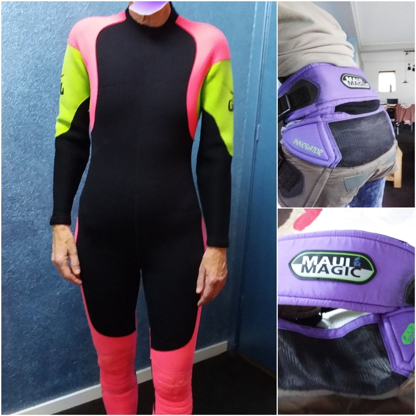 SURFPAK MET TRAPEZE, Ophalen, Wetsuit, Gebruikt, Gul
