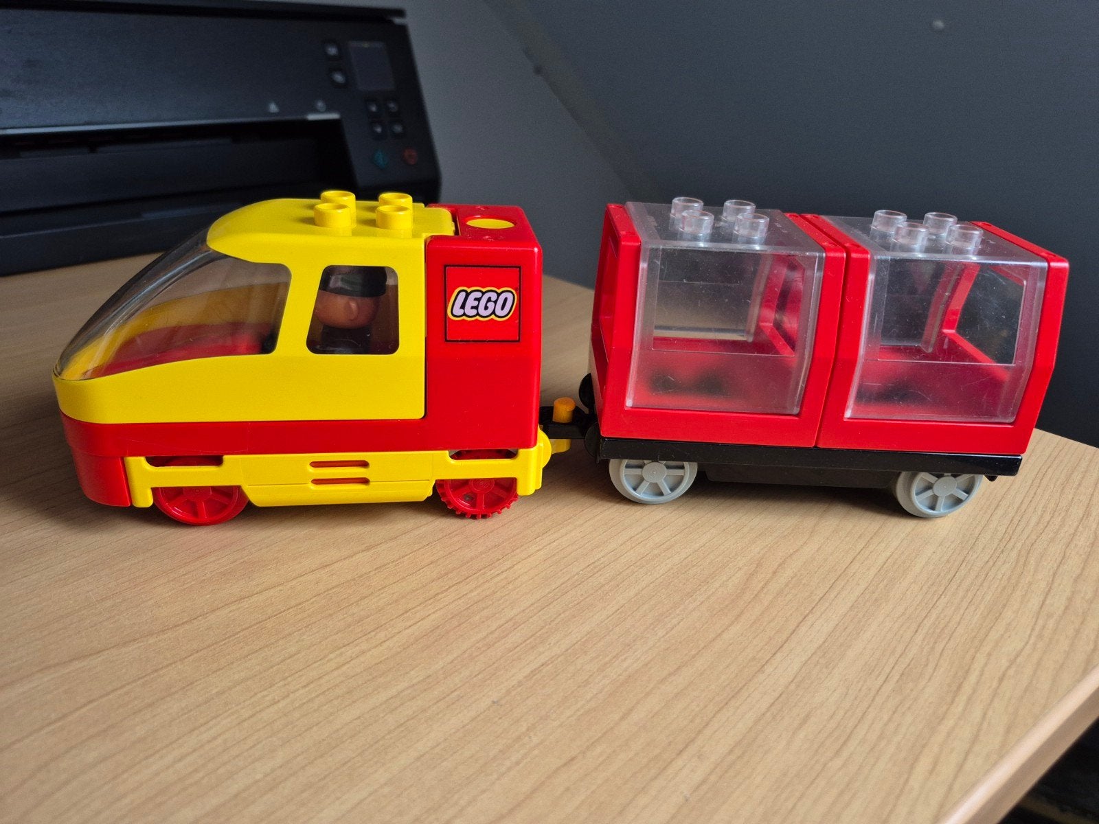 Duplo 2932 (2961?) trein incl machinist, Ophalen of Verzenden, Gelijkstroom, Overige merken