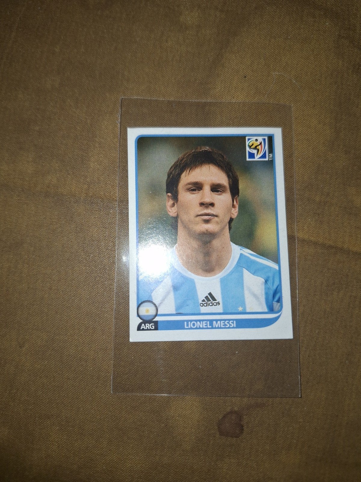 Panini WK 2010 Sticker Lionel Messi Argentinië, Verzamelen, Sportartikelen en Voetbal, Ophalen of Verzenden, Zo goed als nieuw