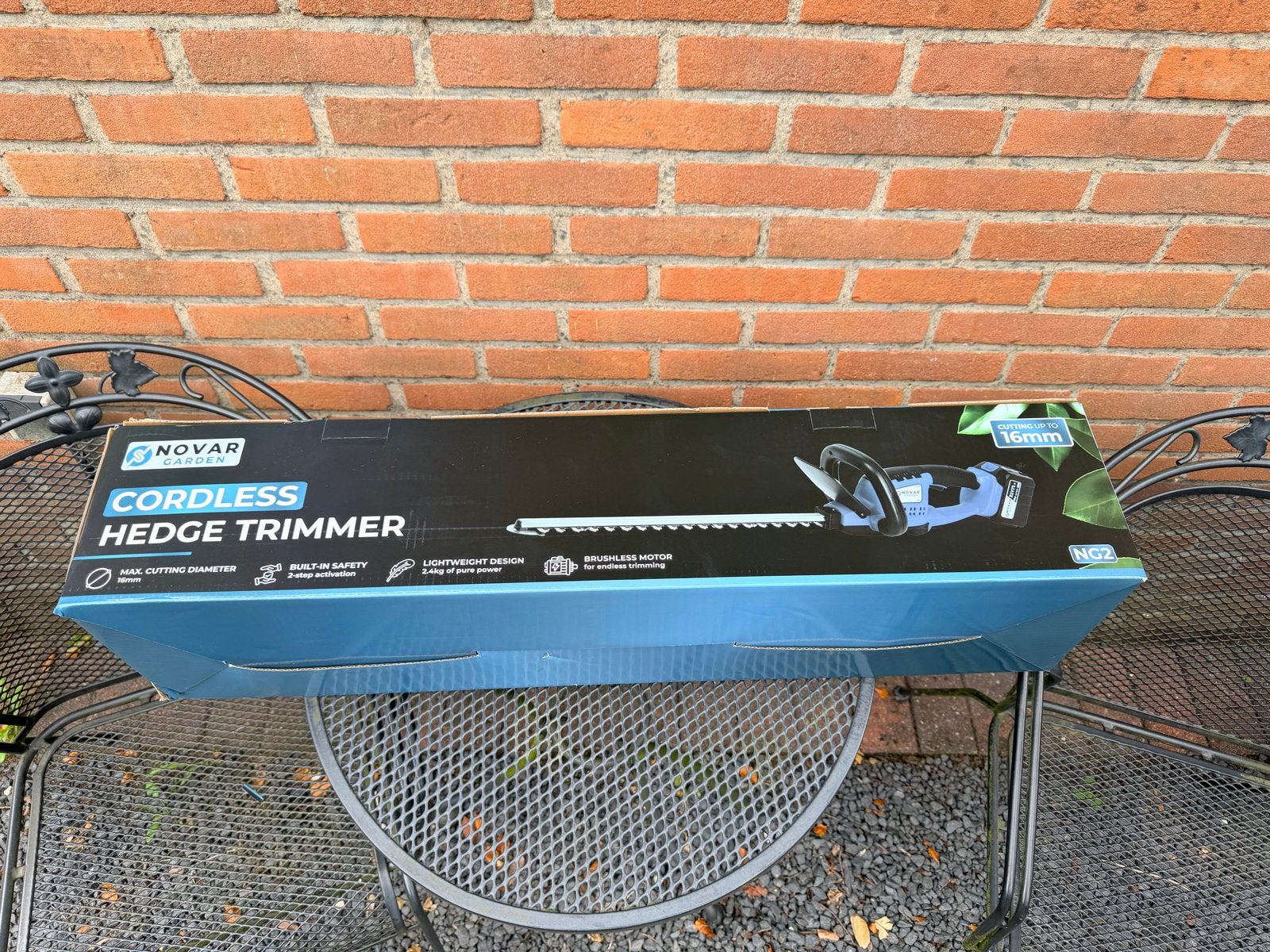 Nieuwe Novar Garden Accu Heggenschaar NG2 - Snoerloos, Tuin en Terras, Ophalen of Verzenden, Nieuw, Accu