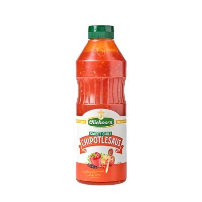 Oliehoorn Sweet chili Chipotlesaus 900 ML knijpfles, Ophalen of Verzenden