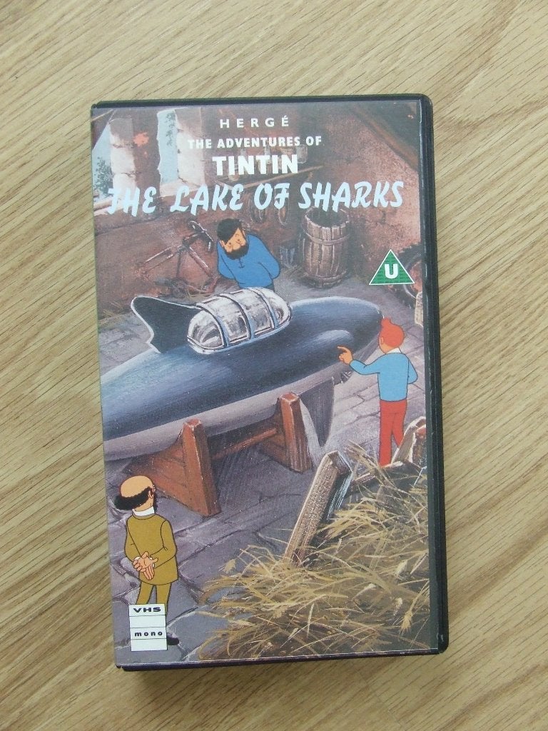 Engelse video Kuifje en het Haaienmeer (film 1972), Alle leeftijden, Kinderfilm, Ophalen of Verzenden, VHS
